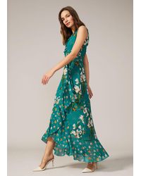 Phase Eight - Sofia Floral Frill Maxi Dress - Lyst