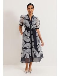 Phase Eight - Petite Skylar Print Midi Dress - Lyst