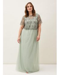 Phase Eight - 's Tomasi Beaded Tulle Maxi Dress - Lyst