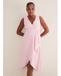 Phase Eight - 's Julissa Sleeveless Ruffle Wrap Midi Dress - Lyst