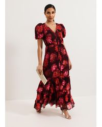 Phase Eight - Petite Amaris Floral Sleeve Maxi Dress - Lyst