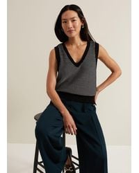 Phase Eight - Zoe Tweed Knit Tank - Lyst