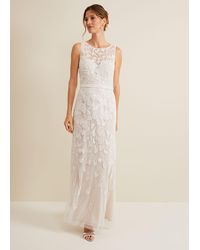 Phase Eight - 's Beatriz Satin Wide Leg Bridal Trousers - Lyst