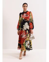 Phase Eight - Petite Eve Floral Printed Midi Dress - Lyst