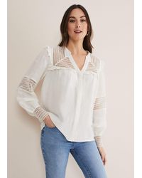 Phase Eight - Franki Linen Blouse - Lyst