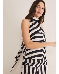 Phase Eight - 's Lana Striped Halter Neck Top - Lyst