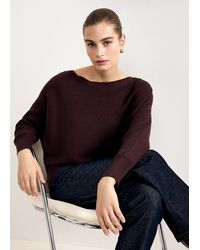 Phase Eight - Tia Long Sleeve Ribbed Batwing Jumper - Lyst
