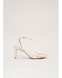 Phase Eight - Large Pearl Bow Sandals - Lyst