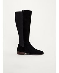 Phase Eight - Leather Flat Knee High Boots - Lyst