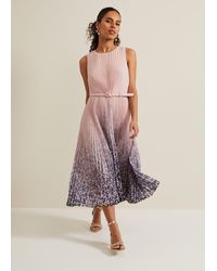 Phase Eight - Petite Simara Printed Midi Dress - Lyst