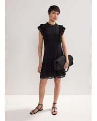Phase Eight - Reena Cutwork Embroidered Mini Dress - Lyst