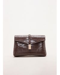 Phase Eight - Leather Textured Cross Body Bag - Lyst