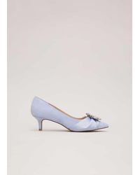Phase Eight - Embellished Kitten Heel Shoes - Lyst