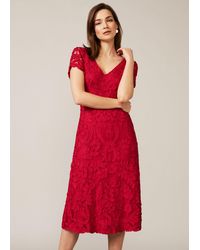Phase Eight - Blossom Tapework Midi Dress - Lyst