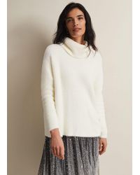 Phase Eight - Natalia Fluffy Roll Neck Knit - Lyst