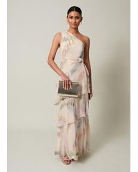 Phase Eight - Sonia One Shoulder Silk Maxi Dress - Lyst