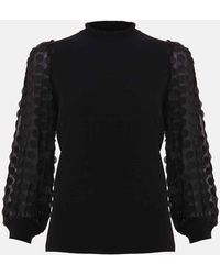 Phase Eight - Shelly Woven Sleeve Detail Jumper - Lyst