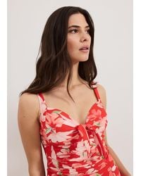 Phase Eight - Iris Print Tankini Top - Lyst
