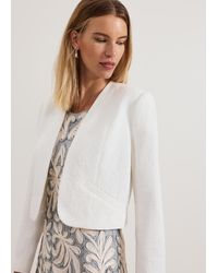 Phase Eight - Olivia Textured Short Jacket - Lyst