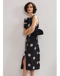 Phase Eight - Joslyne Spot Ruffle Midi Dress - Lyst
