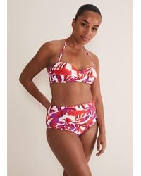 Phase Eight - Leaf Print Bikini Bottoms - Lyst