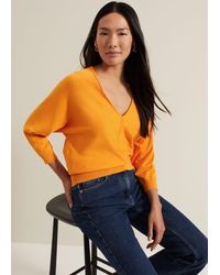 Phase Eight - Gina V Neck Batwing Jumper - Lyst