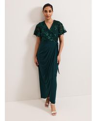 Phase Eight - Petite Minty Wrap Maxi Dress - Lyst