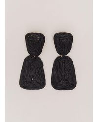 Phase Eight - Raffia Square Drop Earrings - Lyst