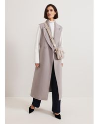 Phase Eight - Darcy Double Faced Wool Sleeveless Coat - Lyst