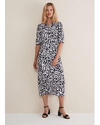 Phase Eight - 's Cosette Lilac Animal Print Midaxi Dress - Lyst
