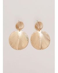 Phase Eight - Textured Circular Drop Earrings - Lyst