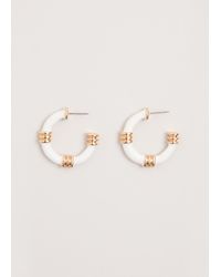 Phase Eight - Enamel Hoop Earrings - Lyst