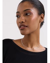 Phase Eight - Delicate Double Row Necklace - Lyst