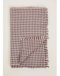 Phase Eight - 's Weave Checked Scarf - Lyst