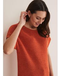 Phase Eight - 's Lisa Short Sleeve Tape Knit - Lyst