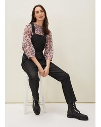 Phase Eight - Effie Denim Dungarees - Lyst