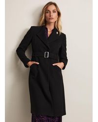 Phase Eight - Susie Collarless Wrap Coat - Lyst