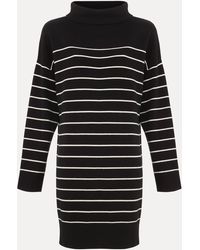 Phase Eight - Skylar Stripe Funnel Neck Jumper Dress - Lyst