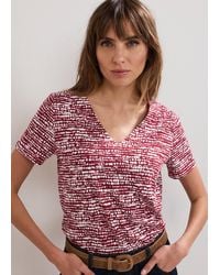 Phase Eight - Alice V Neck Spot Print Top - Lyst