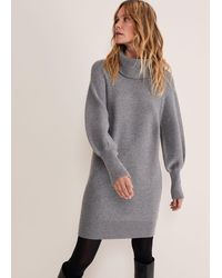 Phase Eight - Dahlie Knitted Chunky Jumper Dress - Lyst