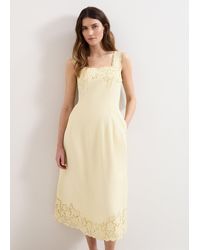 Phase Eight - Wilda Embroidered Midi Dress - Lyst