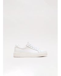Phase Eight - Leather Flatform Trainers - Lyst