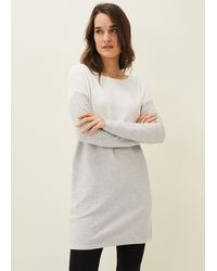 Phase Eight - Maria Ribbed Colourblock Jumper Dress - Lyst