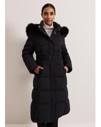 Phase Eight - Petite Dixie Long Fur Hood Puffer - Lyst