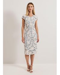 Phase Eight - Karima Tapework Midi Dress - Lyst