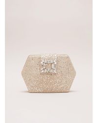 Phase Eight - 's Glitter Embellished Hexagon Bag - Lyst