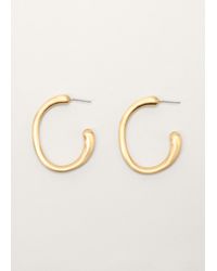 Phase Eight - Matte Hoop Earrings - Lyst