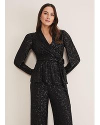 Phase Eight - Florentine Sequin Blouse Co-Ord - Lyst