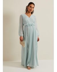 Phase Eight - Petite Alecia Pleated Maxi Dress - Lyst