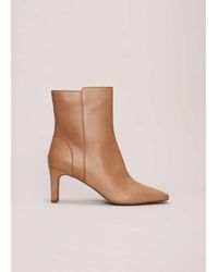 Phase Eight - 's Brown Leather Ankle Boots - Lyst